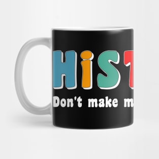 Colorful Repeat History White Mug